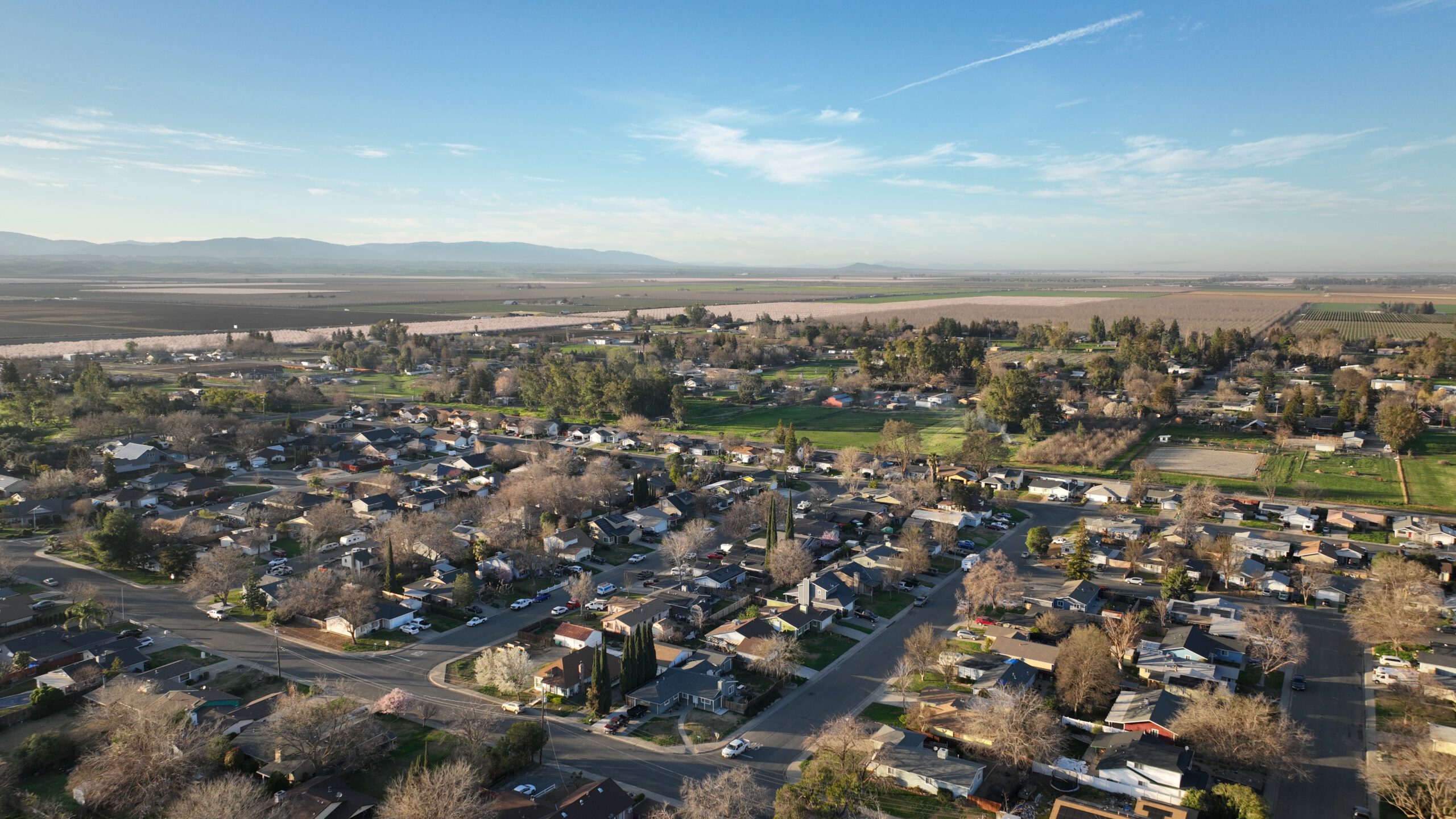 The City of Willows aerial view