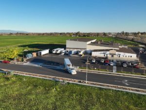 Basin Street Aerial view with business