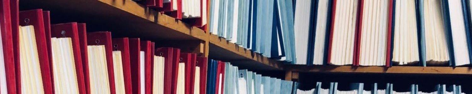image of files on shelves