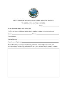 Library Board of Trustees Application revised July 2026