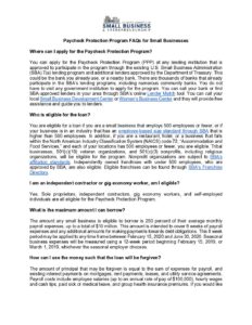 Paycheck Protection Program