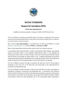 RFQ-for-Jensen-Park-Lights