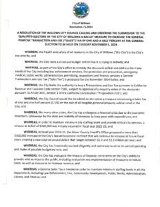 Resolution 15-2024 Measure I