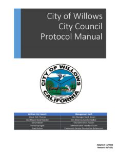 Willows Protocol Manual Adopted 2021