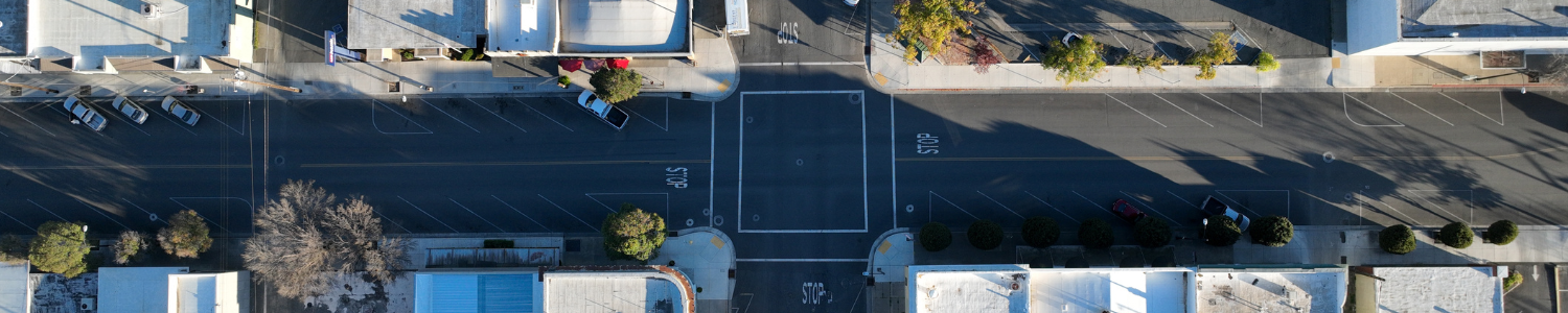 aerial view of street