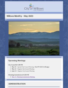 City-of-Willows-May-2023-Newsletter