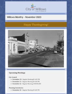 City-of-Willows-November-2023-Newsletter