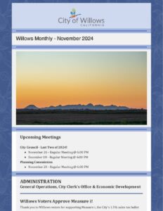 City-of-Willows-November-2024-Newsletter