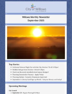 City-of-Willows-September-2025-Newsletter