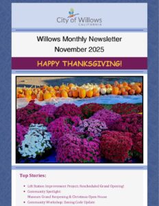 CityofWillows-November2025Newsletter