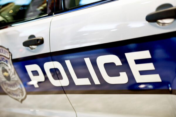 Police car closeup