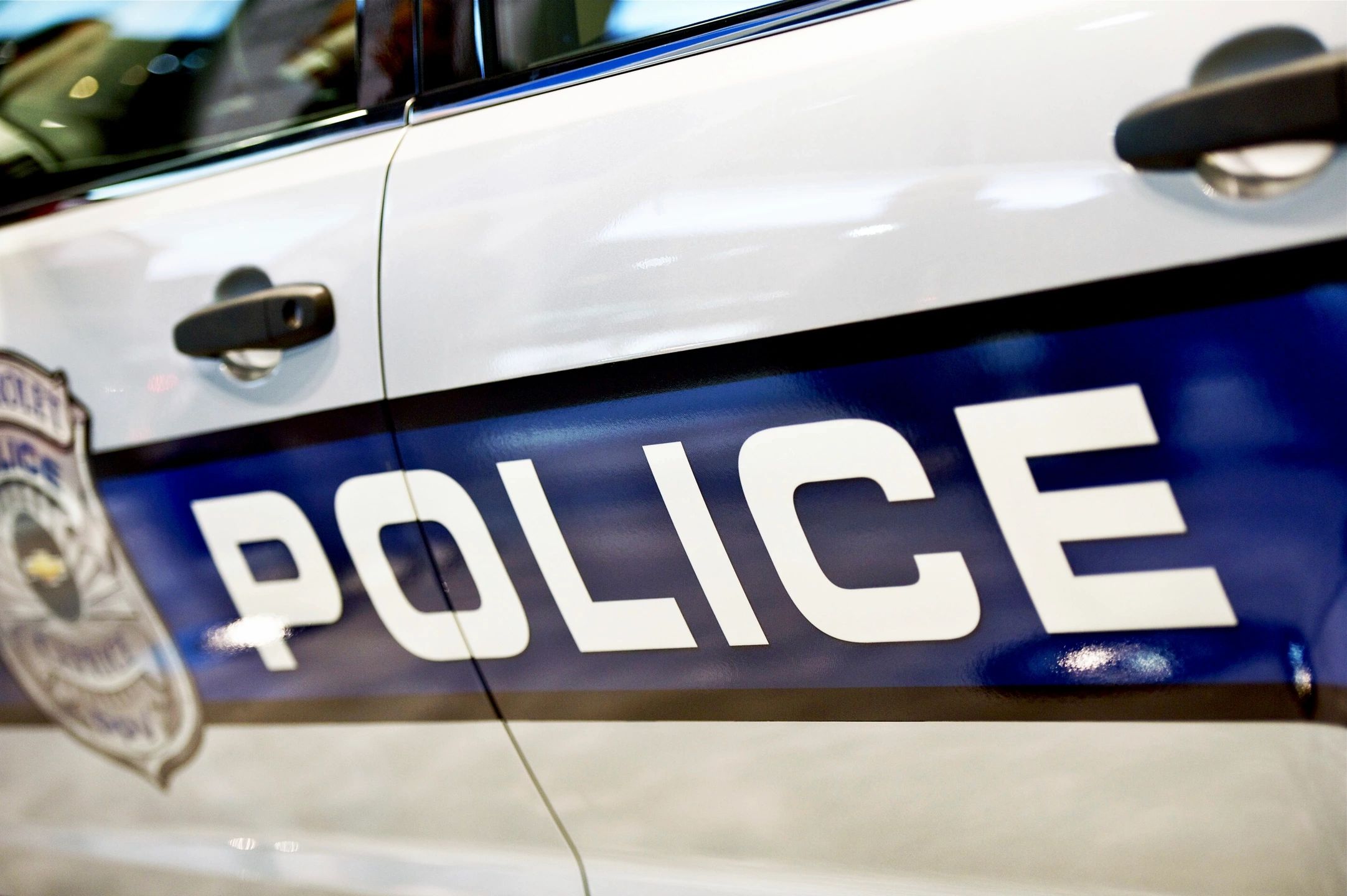 Police car closeup