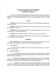 Law Enforcement Services Agreement 2024-2026